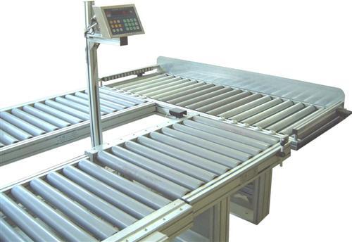 Motorized roller with scale